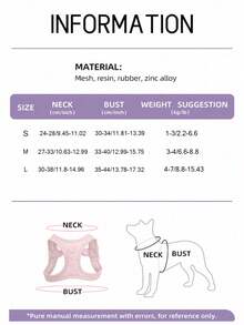 Step‑In Dog Harness And Leash Set, Pastel Macaron Color Puppy Harness, Soft Breathable Mesh Adjustable No‑Pull Vest Harness For Small Dogs Cats, Lightweight Walking Pet Harness Dog Cat Stuff Dog Leash Dog Harness And Leash Set - Multicolor - View 5