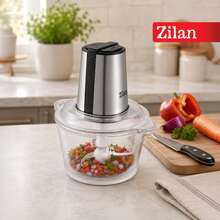 ZILAN ZLN3888 300W 1.6L وعاء زجاجي متعدد الوظائف لتقطيع الخضروات والفواكه، إعدادات سرعة 2 - قابس اتحاد أوروبي نوع F (220 إلى 240 فولت) - مشاهدة 1
