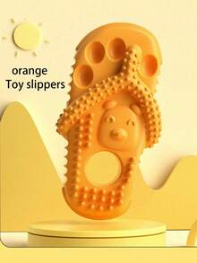 1pc Wavy Textured Slipper Dog Chew Toy, Soft & Durable, Relieves Teething Discomfort, Cleans Teeth, Interactive Boredom Relief Toy For Small & Medium Dogs, Home & Yard Use, Spring/Summer Travel Essential, Pet Birthday Gift - Multicolor - View 13