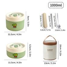 304 Stainless Steel Bento Box, Microwavable Lunch Containers, Leakproof Round Metal Lunch Box, Cute Japanese Bento Snack Box, Travel Food Containers With Lids, Meal Prep Bowls With Lunch Bag, Salad Container For Lunch, For Adult Student School - Multicolor - View 24