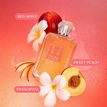 MODESS Women's Eau De Parfum PEACH BURST 100ml/3.4fl.Oz, Fruity Floral Gourmand Perfume With Peach, Apple, Freesia, Jasmine, Vanilla & Musk Notes, Long Lasting Luxury Fragrance Spray, Perfect Gift For Women - Peach/Froocla/Vanilla - 查看 5