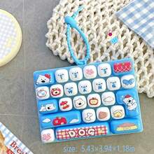 1 buah + Keyboard 26 Tombol + Liontin Kartun Hewan + Gantungan Kunci Kreatif + Hadiah Keyboard Penghilang Stres - MultiWarna - View 13