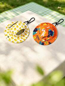 PETSIN 1pc Pet Bucket Hat,Ear-Out Anti-Fall Adjustable Sun Hat,Avocado,Small Dogs&Cats,Cute Party Costume,Pet Gift - Multicolor - View 8