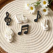 3Pcs Music Note Polymer Clay Cutters Set Treble Clef Musical Symbol Clay Molds DIY Handmade Earring Pendant Jewelry Craft Supplies - 3-pack - View 5