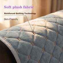 Diamond Pattern Sofa Cover, Breathable And Soft, Machine Washable And Durable, Pet-Friendly, Suitable For All Seasons, Fits Single/Double/Three-Seater/Four-Seater Sofa Armrests And Backrests - 1PC - View 6