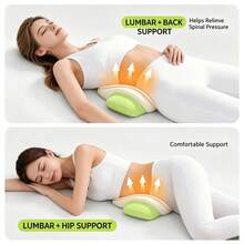 1pc Ergonomic Lumbar Pillow, 3D Dual-Layer Design Lumbar Support Cushion, Suitable For All Sleeping Positions, Breathable Curved Support Design, Neck And Cervical Spine Support Pillow - Rabbit Lumbar Support Pillow - View 5