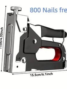 Semi-Automatic Staple Gun 3-In-1 Heavy Duty Upholstery Stapler - A - View 11