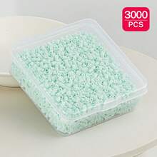 Manik-manik Fuse Sundymot 2,6mm, 3000 PCS+ Sistem Warna Hijau & Biru, Kemasan Terpisah, Dengan Kotak Penyimpanan Persegi Kecil, Mudah Disimpan, Gantungan Kunci Liontin DIY, Bahan Kerajinan Pembuatan Perhiasan, Musim Wisuda Kembali ke Sekolah, Natal, Hadiah Pesta Ulang Tahun, Kit Isi Ulang Massal Manik-manik Fuse 2,6mm Multi-Warna - Manik-manik puzzle 2,6mm - View 25
