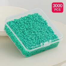 2.6mm Sundymot Fuse Beads, 3000PCS+ Green Series Independent Packaging, With Small Square Box Storage, Easy To Store, DIY Pendant Keychain, Jewelry Making Craft Material, Graduation Season Back To School, Christmas, Party Birthday Gift, Multi-Color 2.6mm Fuse Beads Bulk Refill Kit - 2.6mm Puzzle Beads - View 42