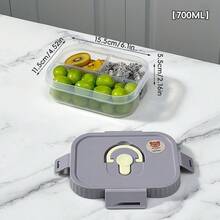 Bento Box Adult, Compartment Food Container, Microwavable Lunch Containers, PP Meal Prep Containers With Dividers, Leakproof Student Lunch Box With Lid, Divided Food Storage Containers, Adult Lunchable Snack Containers, Travel Food Containers - Multicolor - View 25