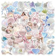 100pcs Coquette Y2K Aesthetic Stickers, Blue & Pink Graffiti Stickers ...