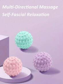 1pc Spiky Massage Ball, Foot, Back And Hand Trigger Point Massage Roller, Deep Tissue Muscle Massage Tool, Suitable For Yoga, Fitness And Recovery - Multicolor - View 8