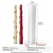Long Stem Candle Silicone Mold, Straight Tapered Candle Holder Shape, Perfect For Decorative Dinner Candles, Wedding Centerpieces And Christmas Candle Making - Long Taper Candle Silicone Mold - View 10