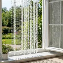 10pcs White Shiny Bead Garland Christmas Decoration, 10m Total Length, Create Atmosphere, Multi-Functional Hanging, Suitable For Windowsill, Porch, Living Room And Other Home Decor - White - View 10