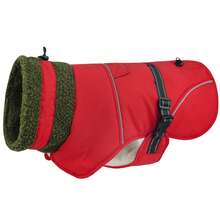 Dog Winter Coat, High Visibility Adjustable Dog Jacket, Thick Fleece Lining, Suitable For Cold Weather Dog Clothing, Suitable For Medium And Large Dogs - Red - View 12