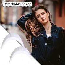 1/3 Pairs Shoulder Pads, 0.59 Inch Thick Breathable Foam Pads, Unisex Shoulder Enhancer, High-Low Shoulder Suit Jacket T-Shirt Back To School Gift - Multicolor - View 6