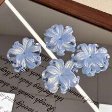 20pcs Pearl Curved Iris Flower Acrylic Beads With Center Hole For DIY Bracelet Hair Ornament Earrings Handmade Craft Supplies - Multicolor - View 19