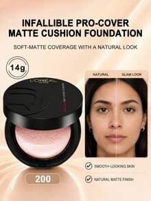 L'Oreal Infallible Cushion Foundation Soft Matte Buildable Coverage 200 - 14g - #200 - View 1