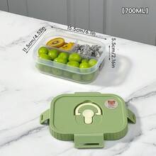Bento Box Adult, Compartment Food Container, Microwavable Lunch Containers, PP Meal Prep Containers With Dividers, Leakproof Student Lunch Box With Lid, Divided Food Storage Containers, Adult Lunchable Snack Containers, Travel Food Containers - Multicolor - View 31