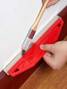 12-Inch Metal & Plastic Paint Protector, Heavy-Duty Plastic Paint Edge Guard, Stainless Steel & Plastic Paint Edge Protector With Non-Slip Handle And Precise Edge Trimming Function - Suitable For Walls, Decorative Strips And Wallpaper Precision Cutting Blades - Durable & Lightweight Design, Suitable For Professionals And DIY Painting Projects, Craft Enthusiasts, Made Of High-Quality Materials, Durable Trimming Tool - C - View 6