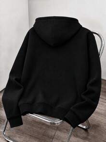 Sudadera con capucha estampada del Día de los Muertos para hombre, una pieza, estilo sencillo y versátil, ideal para salidas diarias y celebraciones en otoño e invierno. - A - Ver 2