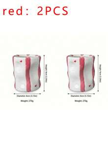 1pc Vertical Striped Ceramic Coffee Mug, Simple Asymmetric Ceramic Cup, Classic Striped Series, Handmade, Beautiful And Practical, Can Be Used As Tea Cup/Coffee Mug, Suitable For Home, Restaurant, Cafe And Other Places, Multi-Functional, Can Keep Drinks Hot Or Cold, Suitable For Party And Gift. - Multicolor - View 18