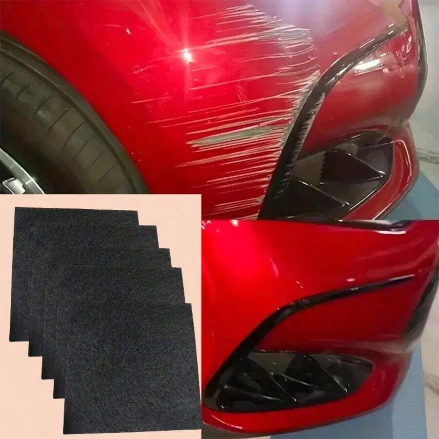 6/12PCS Ultra-Fine Nano Vehicle Scratch Repair Cloth, Efficiently And Safely Removes Surface Scratches, Suitable For Cars, Motorcycles, Trucks, RVs, Convenient Car Body Repair And Maintenance Accessory