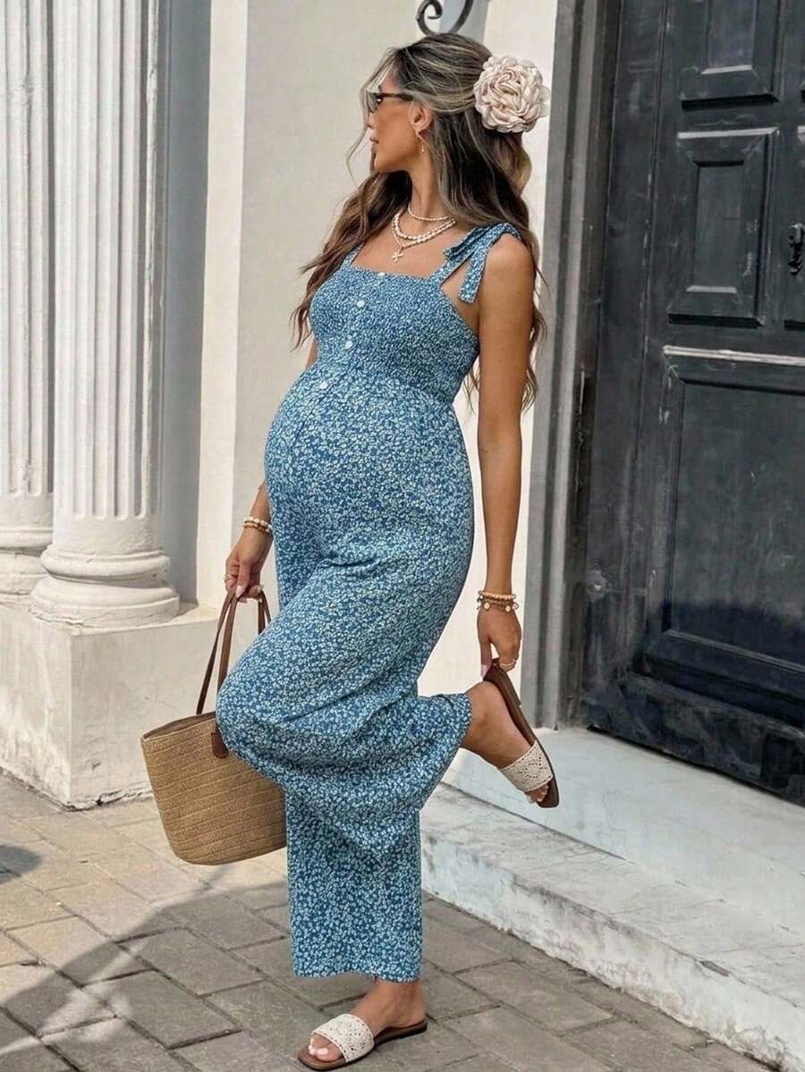 Maternity Cover-Ups - Blue - View 1