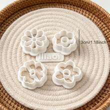 5Pcs Boho Flower Polymer Clay Cutters Set Multi Style Daisy Floral Clay Molds DIY Handmade Earring Pendant Jewelry Craft Supplies - 5pcs - View 3