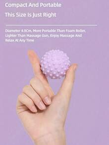 1pc Spiky Massage Ball, Foot, Back And Hand Trigger Point Massage Roller, Deep Tissue Muscle Massage Tool, Suitable For Yoga, Fitness And Recovery - Multicolor - View 5