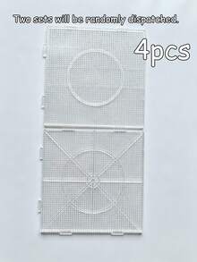 4/1pc Transparent Large Square Perler Bead Board Suitable For 2.6mm Beads, DIY Ironing Melting Bead Template, Handmade Craft Accessories Making Supplies, Only Includes Perler Bead Board And Beads, Other Accessories Not Included - A - View 12