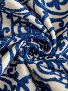 1pc Embroidered Pillow Case (Without Filling) - Navy Blue - View 10