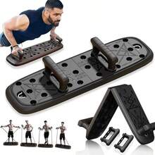 Solid Push-Up Board Home Fitness Equipment, Multi-Function Push-Up Support System, Fitness Floor Chest Workout, Professional Equipment, Fat Burning Strength Training, Unisex Arm Workout - Multicolor - View 1