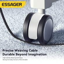 ESSAGER 240W USB Type C To USB C Cable 100W PD 3.1 Fast Charging Charger Wire Compatible With Iphone 15 16 Pro Max Pro - Grey - View 13