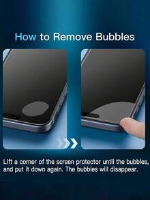 ZYSHI 3pcs Tempered Glass Screen Protector Compatible With Iphone 17/17 Pro/17 Pro Max/17 Air, High Definition Anti-Scratch, 2.5D Curved Edge, Compatible With Phone Case, Bubble-Free, Shock-Proof, Smooth Surface, Durable, Easy Installation, Smartphone Protection - 3pcs - View 6