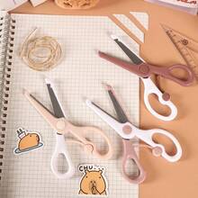 1pc Random Capybara Cute Children's Safety Scissors, Effort-Saving Scissors For Students, Scrapbooking, Cutting, Art And Craft - Multicolor - View 9