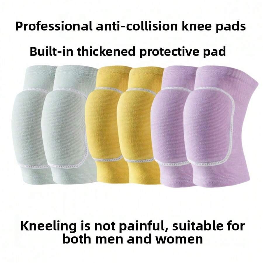 1PC Thickened Foam Dance Knee Pads, Suitable For Men And Women Sports, Yoga And Roller Skating Knee Protection. - Multicolor - View 1