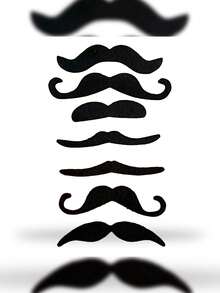 Costume Facial Hair & Wigs - Black - View 11