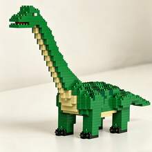 Balok Susun Dinosaurus Lucu - Dekorasi Hewan Peliharaan Mini DIY, Dekorasi Meja Kreatif, Sempurna untuk Pecinta Kucing. Hadiah Sempurna untuk Natal, Halloween, Ulang Tahun, dan Acara Lainnya! Hadiah untuk Pacar, Dekorasi Rumah Kreatif, Figur Kucing Balok Susun, Mainan DIY yang Menyenangkan - Balok bangunan dinosaurus - View 2