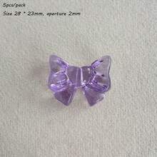 Transparent Acrylic Beautiful Girl Bow Handmade DIY Mobile Phone Chain Bracelet Hair Accessories Material Loose Beads - Multicolor - View 16