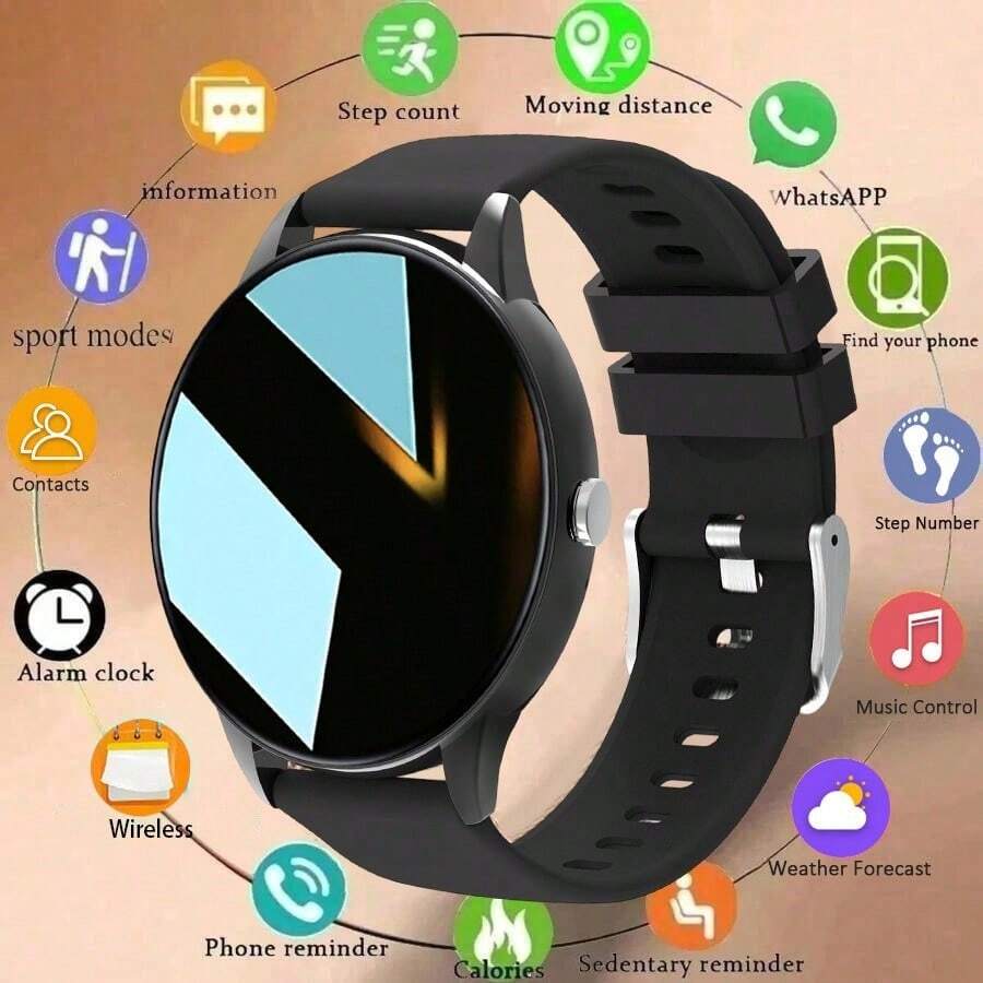 Smartwatch With Wireless Calling/Dialing, Multiple App Reminders, Suitable For Men And Women, Sports Watch, Customizable Wallpaper, Holiday & Birthday Gift