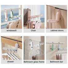 1PC Foldable Clothes Hanger With Adjustable Support Board, Portable Design, Suitable For Short Sleeve, Shirts, Travel, Business Trip, Hotel Use, Multi-Functional Drying Rack - Multicolor - View 8