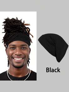 1 pieza Gorro de unicolor con diseño simple, gorro de hombre, gorro para el cabello - A - Ver 10