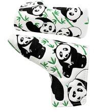 Sarung Kepala Stik Golf Panda Lucu, Sarung Putter Golf; Aksesori Golf; Bahan Tahan Lama Cocok Untuk Stik Golf Terbaik Anda - Putih - View 7