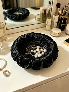 10PCS Luxury Floral Storage Trays, Plastic Jewelry Box, Decorative Tray For Bedroom Vanity Decor - Multicolor - View 5