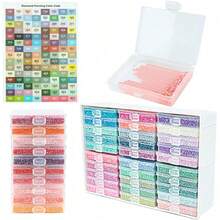 30pcs 2-In-1 Diamond Painting Storage Box Tray, With Label Compartments And Dividers, With Lid Diamond Painting Accessories Tray, Beaded Gem Art Tool Storage Rack - Sets - View 2