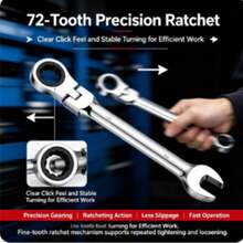 1pc Ratchet Combination Wrench Set, Multi-Function Universal Wrench, Automotive Repair Tool For Men - Silver - View 3