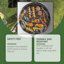 Outdoor Bbq Mat Floor Outdoor 40x40inches Fireproof Protector Mat Camping Heat Resistant Fireproof Mat Anti-Slip Reusable Oilproof Waterproof Moisture‑Proof Fireplace Mat - Outdoor BBQ Mat Floor - View 8