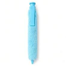 Giant Plush Ballpoint Pen - An Oversized, Fun, Short-Hair Writing Pen With A Soft Fur Design, Perfect As A Creative And Humorous Office Or School Supply Gift. It Features A Comfortable Non-Slip Grip And Is Lightweight And Easy To Carry. - A - View 12