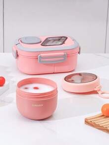SEAL LOCK 1/3pcs-Portable Divided Plastic Lunch Box, Microwaveable Lunch Box For Students And Office Workers, Sealed Leak-Proof Bento Box With Air Vent, Divided Fresh-Keeping Meal Box For Outdoor Picnic, Suitable For Commuting, Outdoor, Home - Multicolor - View 10